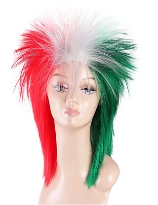 Flag-004~Italy Mullet Wig